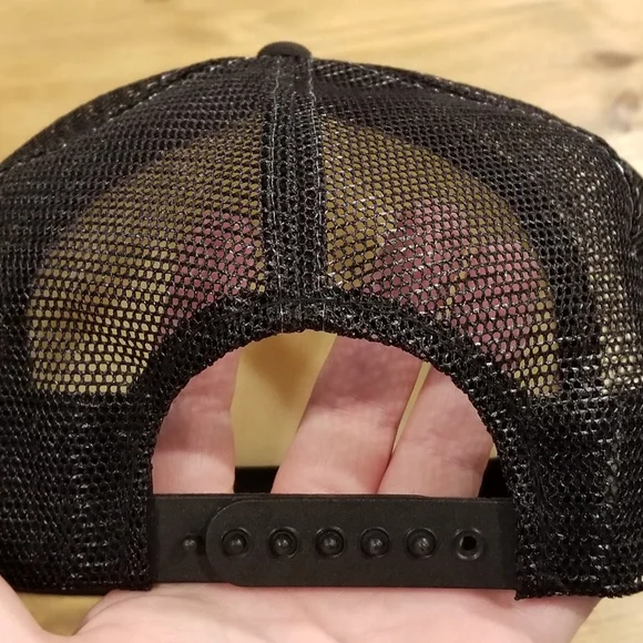 Vintage Bass Pro Shops Trucker Hat Cap snapback Black Mesh Back Fishing Outdoor - Picture 8 of 8